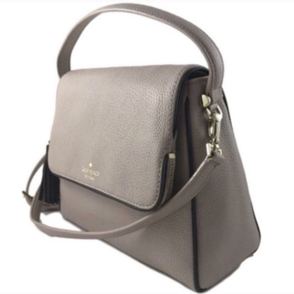 kate spade // grey almondine flap crossbody bag - Picture 5 of 6